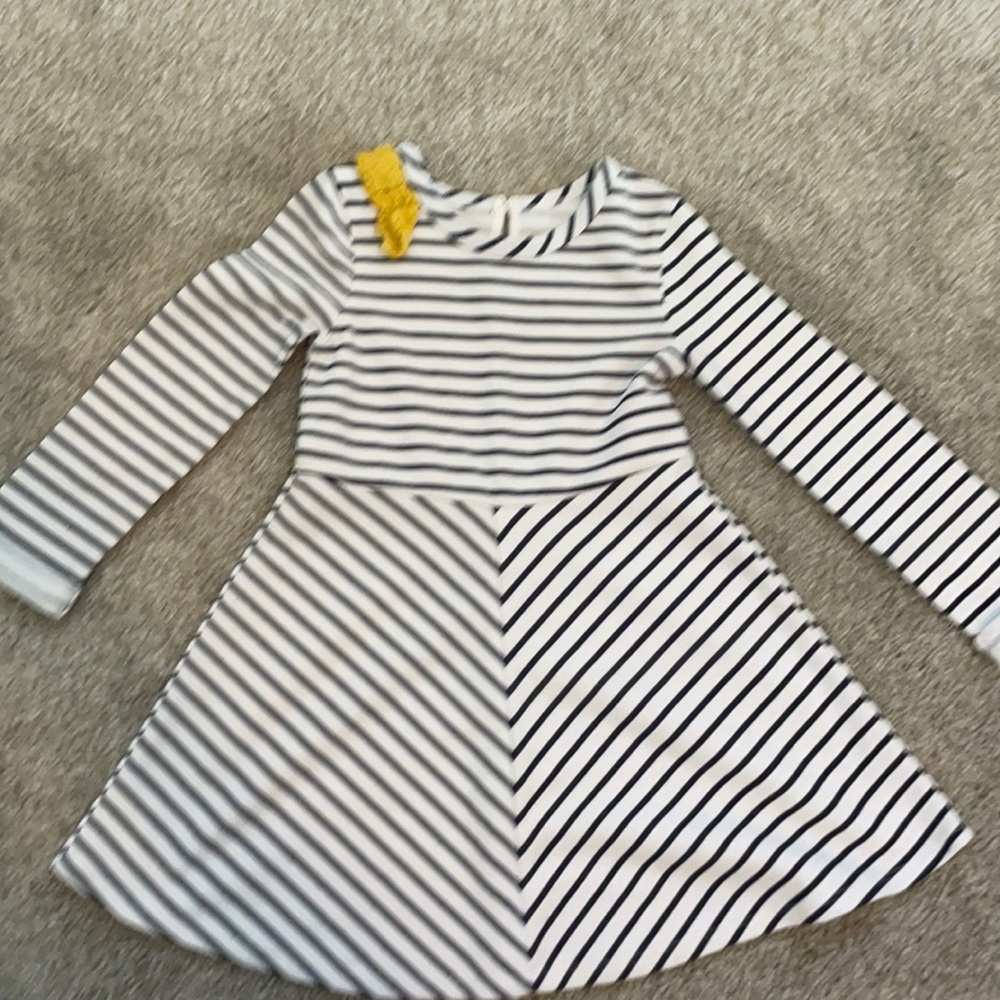 Navy striped dress